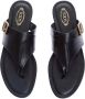 TOD'S Leren Platte Sandalen met Lus Zwart Dames - Thumbnail 3