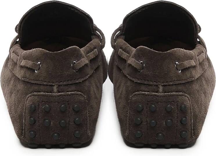 TOD'S Platte schoenen met New Laccetto Occh Brown Heren