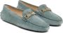 TOD'S Gommino Suede Moccasin met T Chain Blue Dames - Thumbnail 3