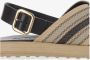 Tod's Raffia en lederen open teen sandaal - Thumbnail 2