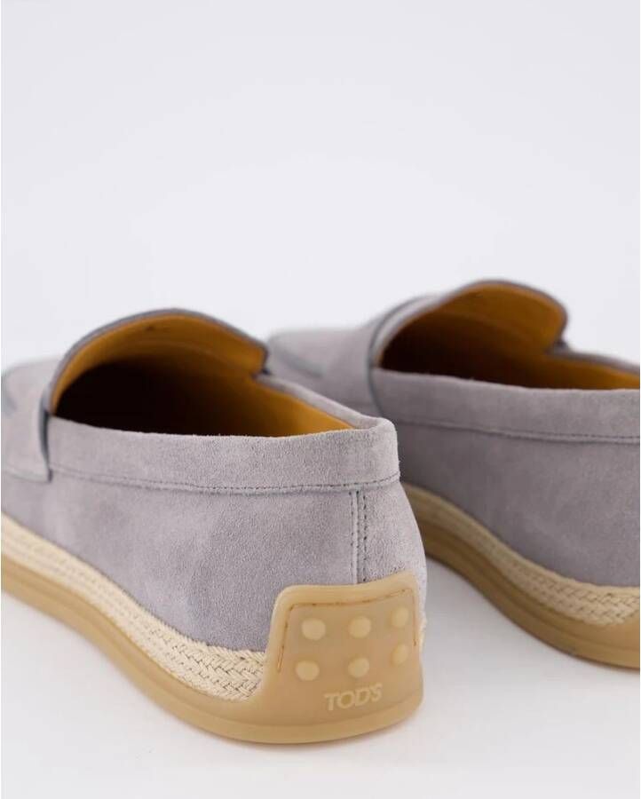 Tod's Rafia Mocassin in Grijs