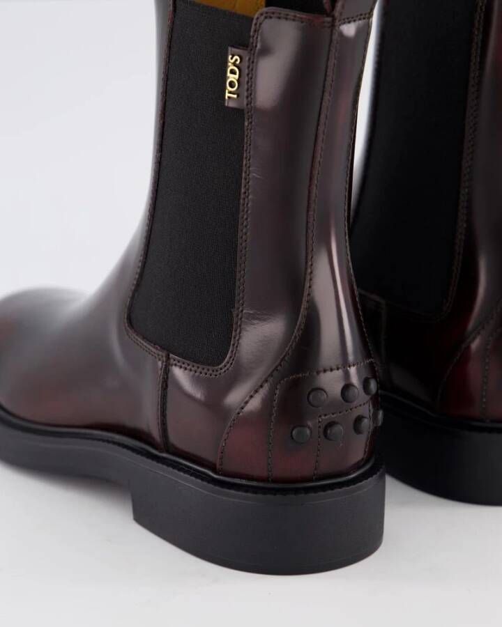 Tod's Rode Chelsea Boots voor Dames