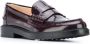 TOD'S Bordeaux Platte Schoenen met Leren Bovenwerk Brown Dames - Thumbnail 5