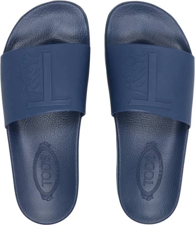 TOD'S Slide Sandalen Blauw Heren