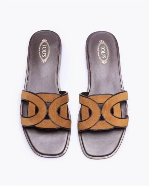 TOD'S Stijlvolle zomerslippers voor vrouwen Bruin Dames