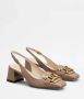 TOD'S Bruine leren sandalen met hak Brown Dames - Thumbnail 2