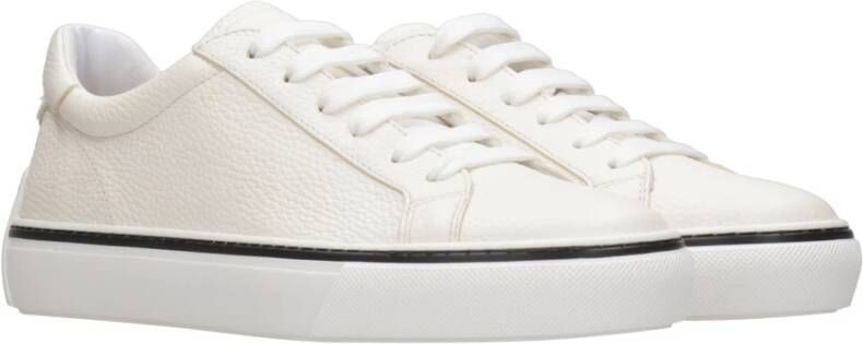 TOD'S Witte Leren Sneakers Wit Heren