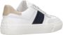 TOD'S Witte leren sneakers met suède inzetstukken Multicolor Heren - Thumbnail 3