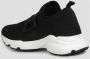 TOD'S Mesh en Grosgrain Ketting Sneakers Black Dames - Thumbnail 4