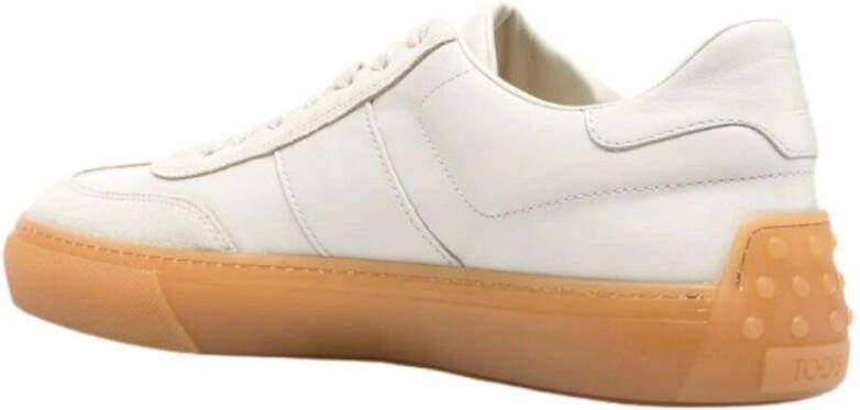 TOD'S Laced Sneakersy Wit Heren - Foto 2