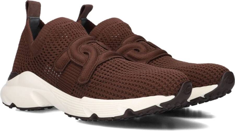 TOD&apos;S Lage Sneakers Dames Sport. Run Maat: 38 Materiaal: Textiel Kleur: Bruin - Foto 2
