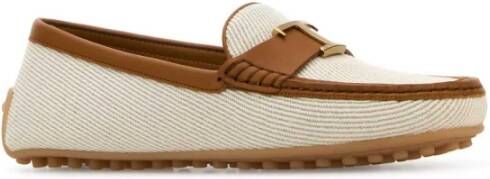Tod's Stad Loafers in Zandstof