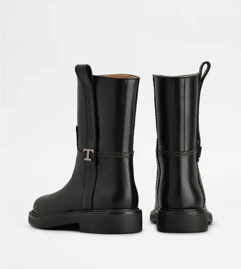 TOD'S Stijlvolle Enkellaarzen voor Mannen Black Dames