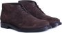 Tod's Short Ankle Boot in Suede Brown Boots veter-boots - Thumbnail 3
