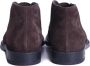 Tod's Short Ankle Boot in Suede Brown Boots veter-boots - Thumbnail 4
