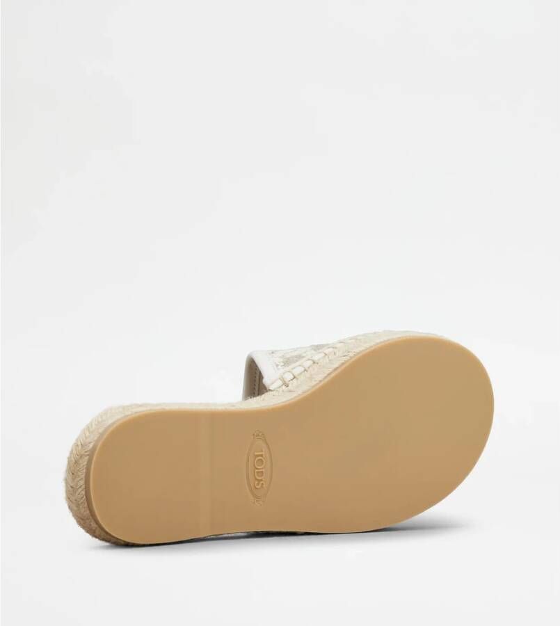 TOD'S Stijlvolle Muiltjes Beige Dames