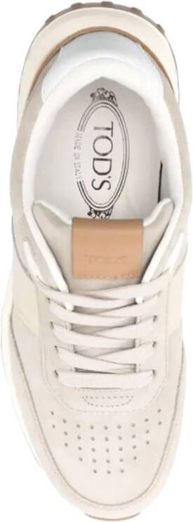 TOD'S Stijlvolle Sneakers voor Mannen Beige Heren