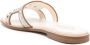 TOD'S Ivoorleren Slide Sandalen met Zilveren Studs White Dames - Thumbnail 3