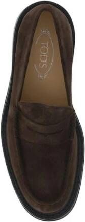 Tod's Suède Blokhak Loafers