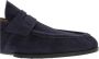 TOD'S Suède Leren Moccasin met Geëmbosseerd Monogram Blue Heren - Thumbnail 6