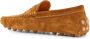 TOD'S Suède Loafer met Gegraveerd Logo Brown Heren - Thumbnail 3
