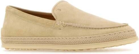 TOD'S Suède Loafers in Zandkleur Beige Dames