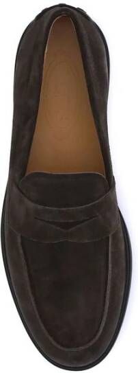 Tod's Suède loafers met rubberen keitjes