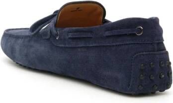 TOD'S Suede Loafers met Veters Blue Heren