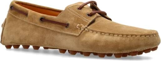 TOD'S Suède Mocassins Beige Heren