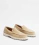 TOD'S Suede Moccasin Slipper Schoenen Beige Heren - Thumbnail 2