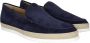 TOD'S Suède Rubberen Zool Pantoffels Blue Heren - Thumbnail 2