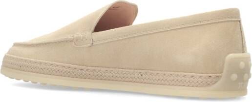 TOD'S Suède schoenen type loafers Beige Dames