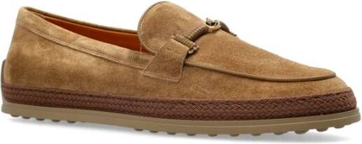 TOD'S Suède schoenen type loafers Beige Dames