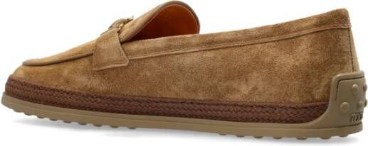 TOD'S Suède schoenen type loafers Beige Dames