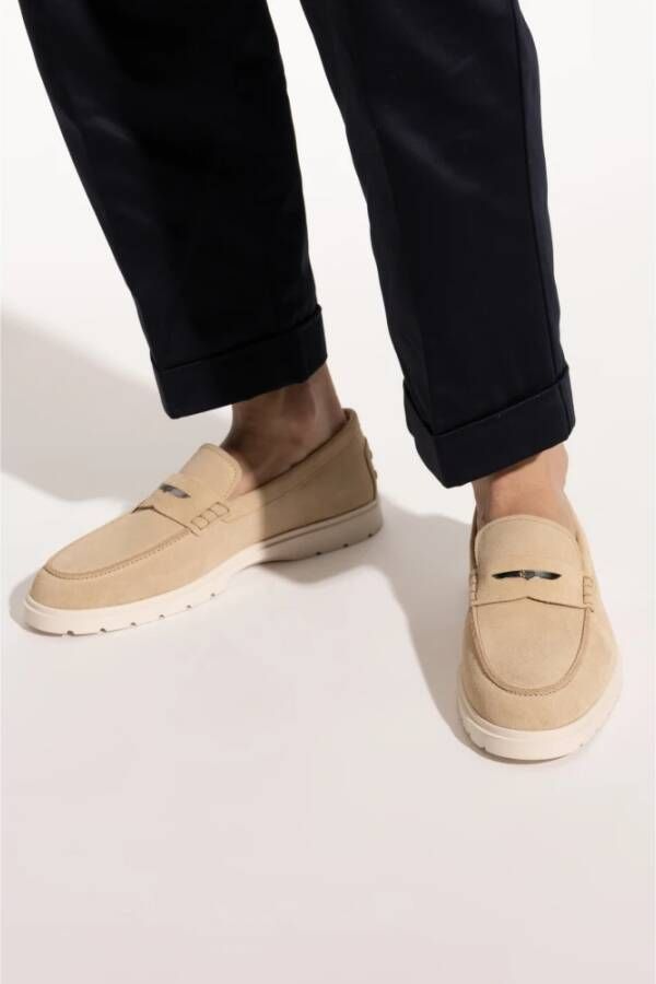 TOD'S Suède schoenen type loafers Beige Heren