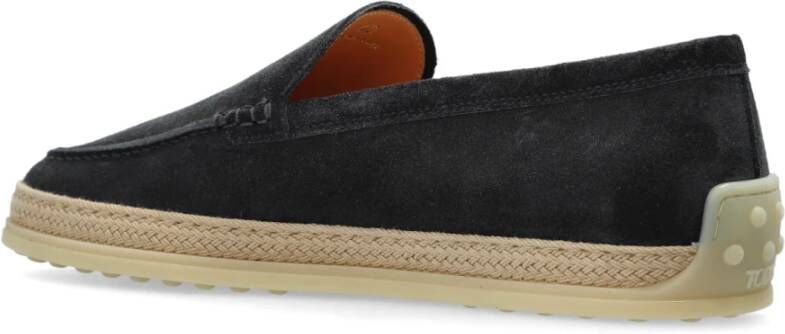 TOD'S Suède schoenen type loafers Blue Dames