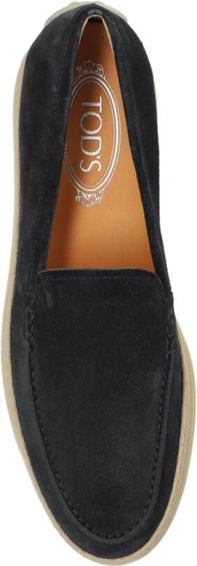 TOD'S Suède schoenen type loafers Blue Dames