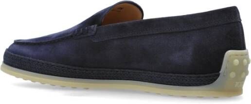 TOD'S Suède schoenen type loafers Blue Heren