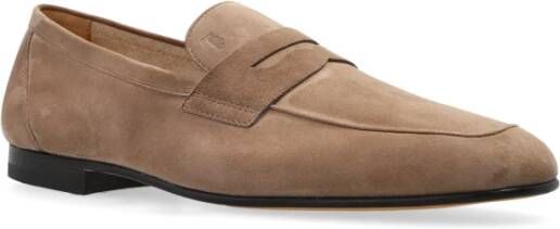 TOD'S Suède schoenen type loafers Brown Heren