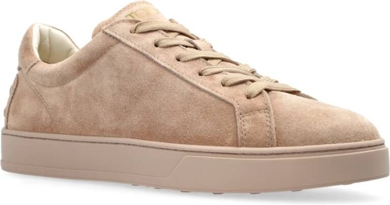 TOD'S Suede sneakers Beige Dames