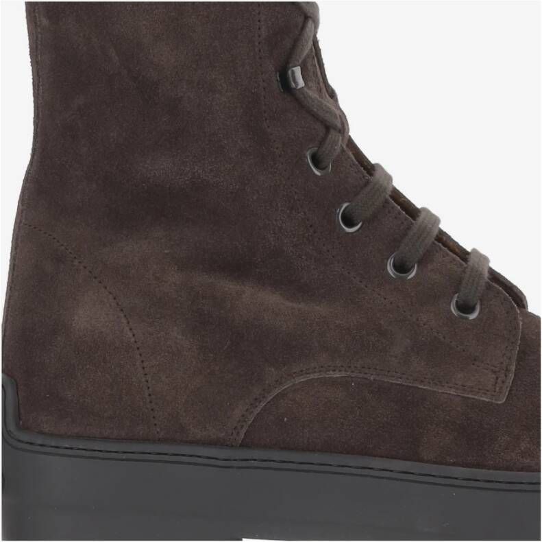 Tod's Suède Veterschoenen Bruin Rits
