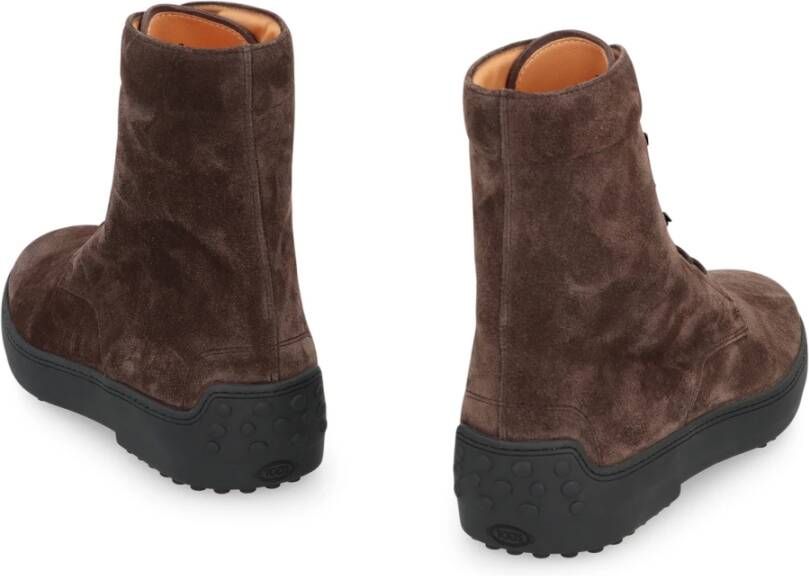 Tod's Suède Veterschoenen enkellaarsjes