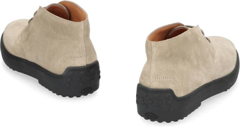 Tod's Suède Winter Enkellaarzen met Rubberen Studs