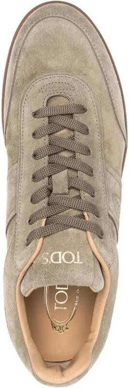 Tod's Vintage Bruine Suède Sneakers