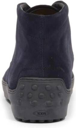Tod's Vintage Effect Winter Schoenen Blauw Suède
