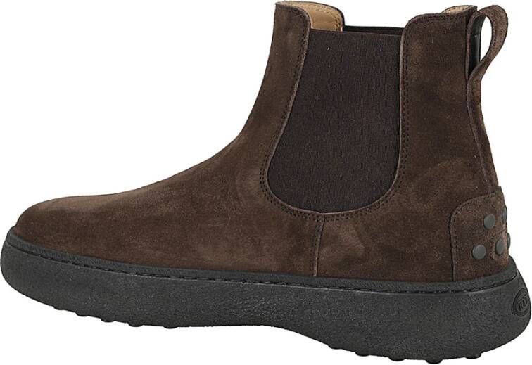 TOD'S Winter Gommino Enkellaars Brown Heren