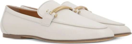 TOD'S Witte Amandel Teen Platte Zoolschoenen White Dames