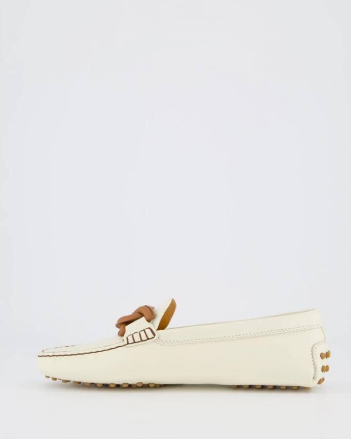 TOD'S Witte Catena Loafers White Dames