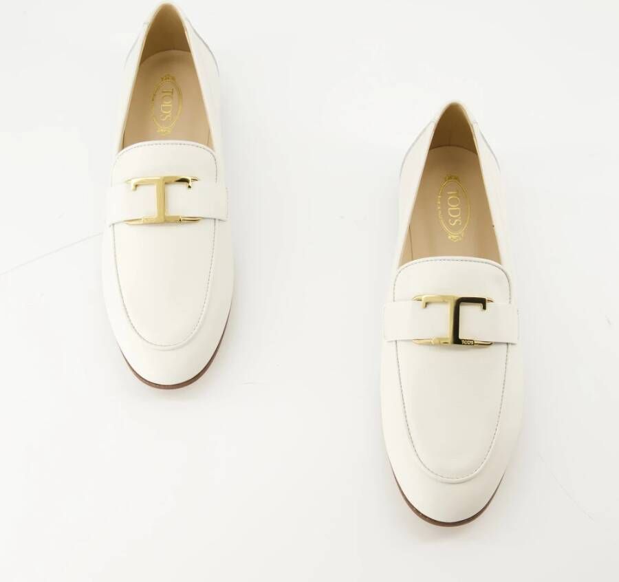 Tod's Witte Instap Mocassins Tijdloze Collectie