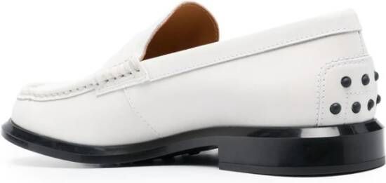 Tod's Witte leren penny loafers